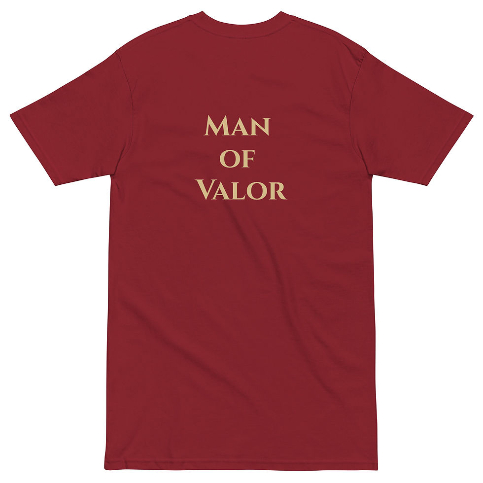 Thumbnail: Man of Valor Men’s premium heavyweight tee