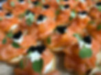 salmon and caviar