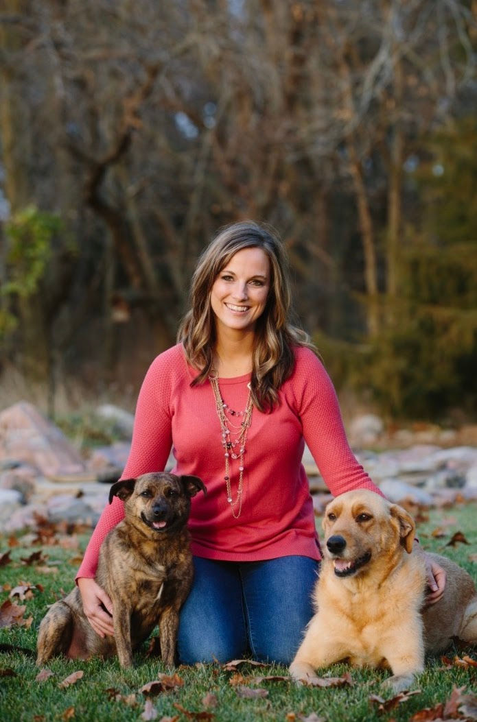 Dr. Lindsey Kock with her two dogs