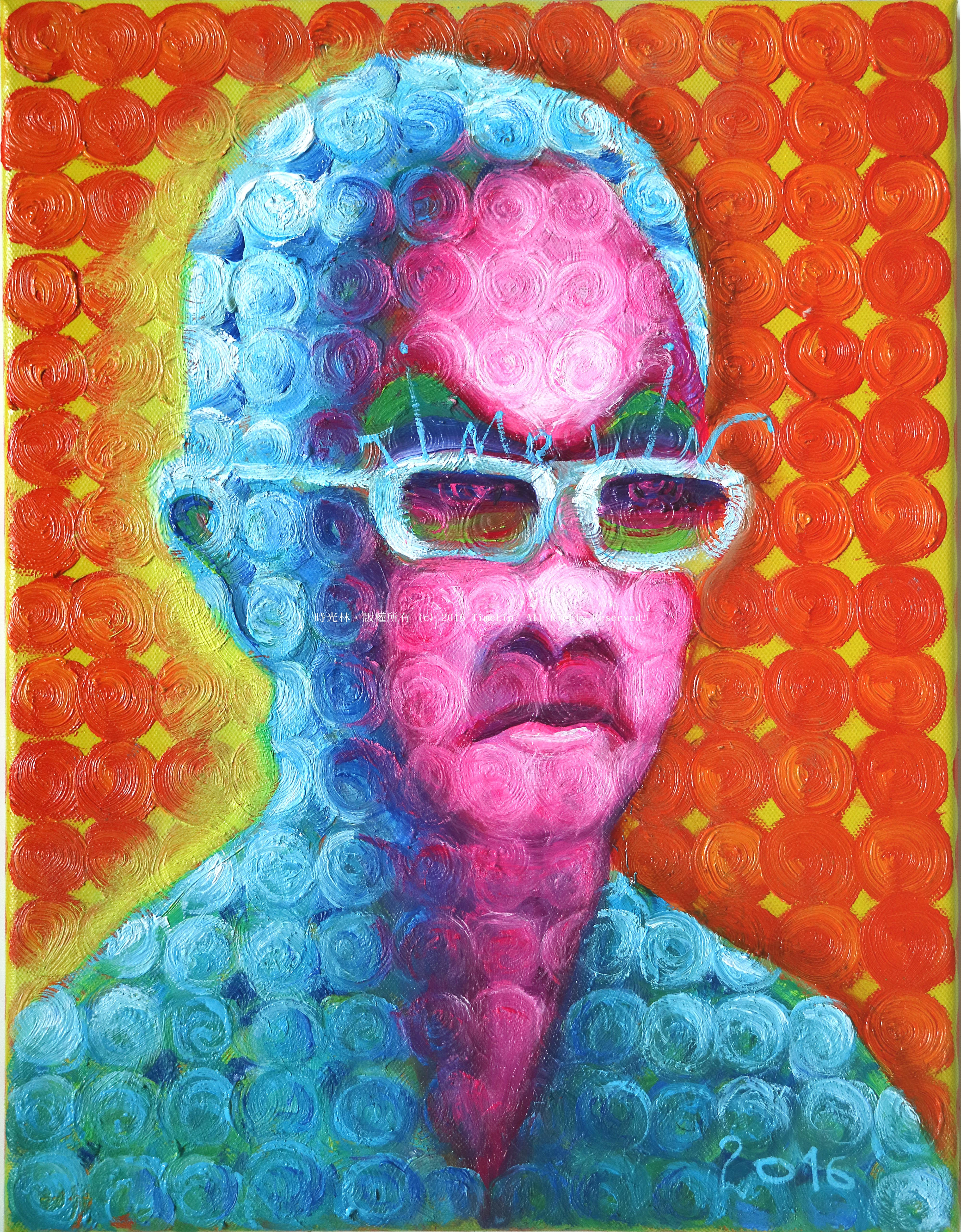 時光的臉四油畫