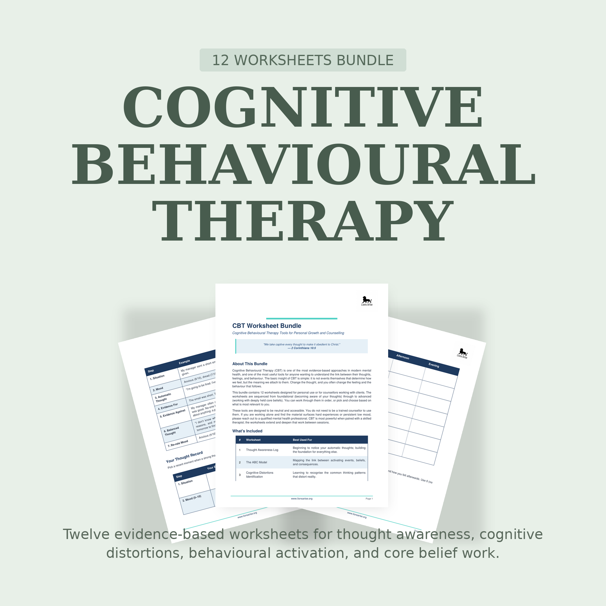 CBT Worksheet Bundle
