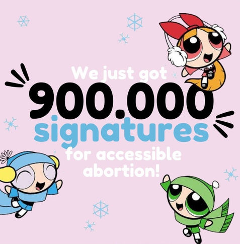 We just got 900.000 signatures!