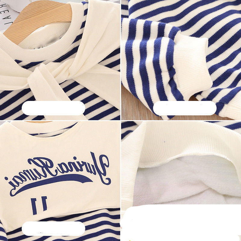 Thumbnail: Kids' Striped Comfort Hoodies for Chilly Days