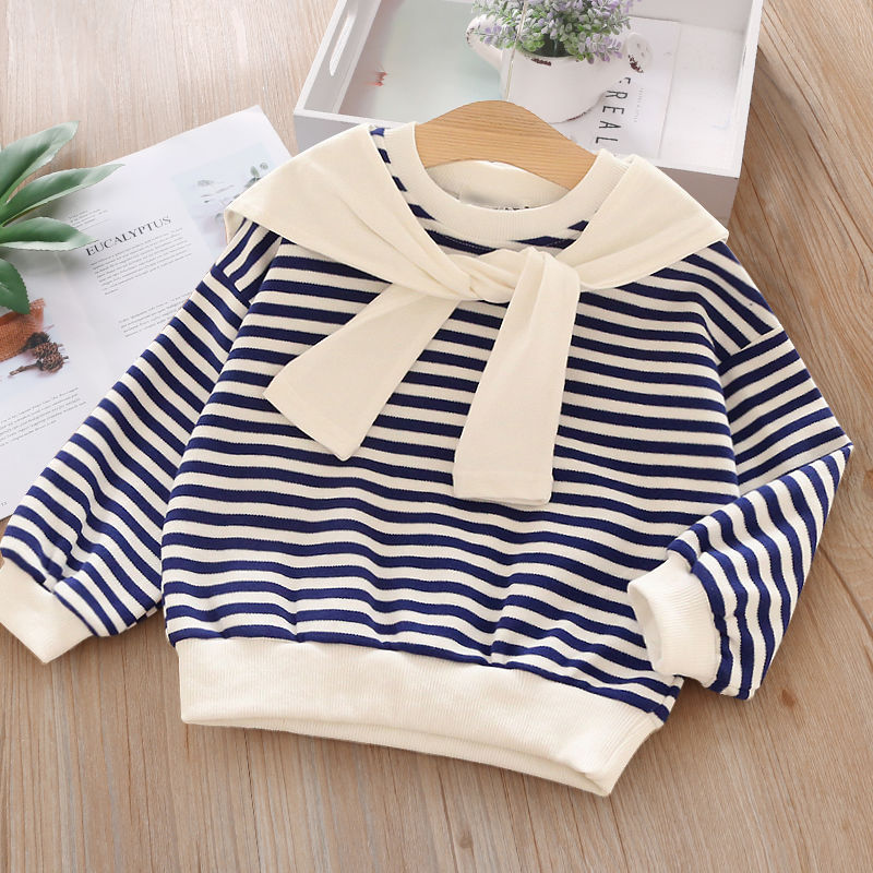 Thumbnail: Kids' Striped Comfort Hoodies for Chilly Days