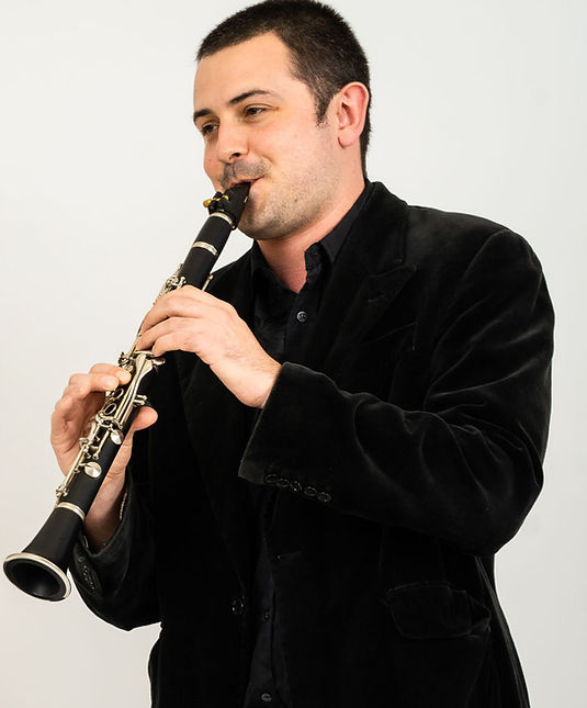 John Macnaughton, playing Clarinet