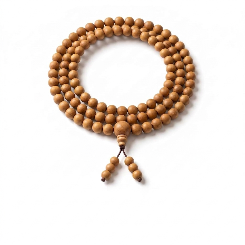 Thumbnail: Sandalwood Mala 108 Beads (6mm)