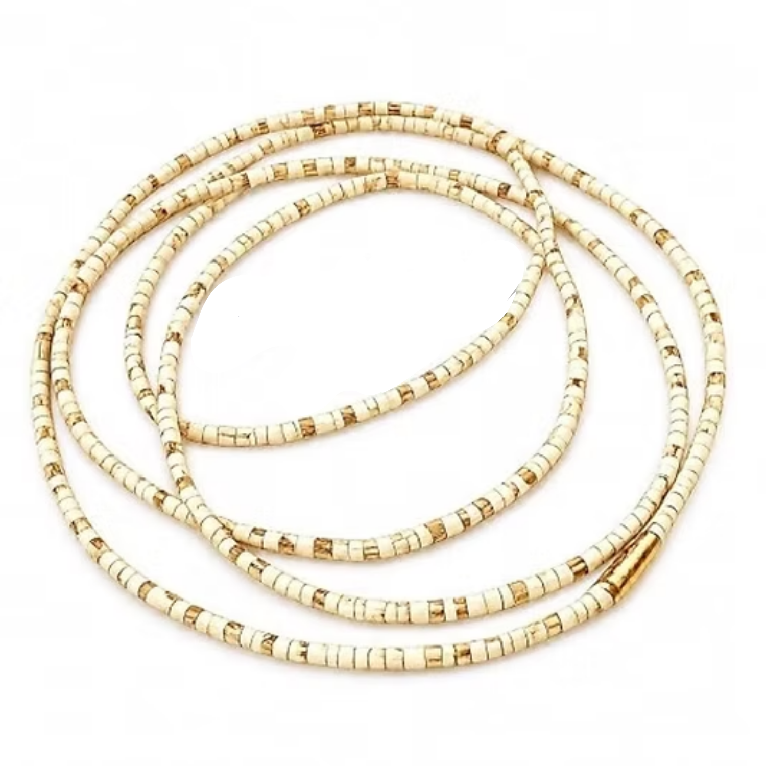 Premium 2-Round Natural Tulsi Kanthi Mala Necklace