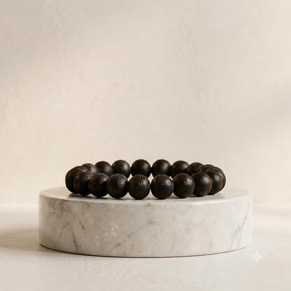 Natural Karungali (Black Ebony) Bead Bracelet