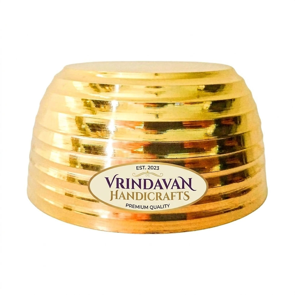Thumbnail: Pital Bowl, Katori, Pooja Articles Small Size 2 Inch, Set of 1 (1, 2 Inch)