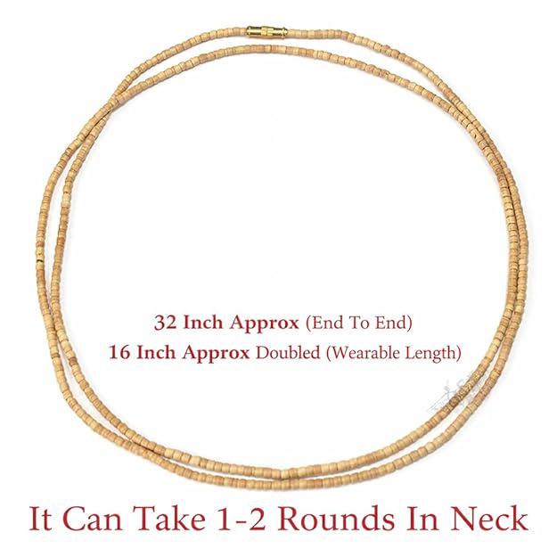 Thumbnail: Authentic Pure Tulsi Kanthi Mala (2 Round) with Brass Clasp