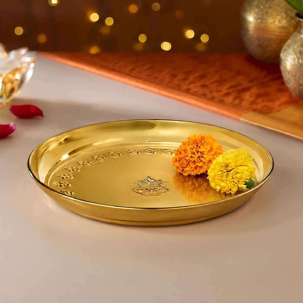 Pooja Thali Housewarming Gift (8 Inch)