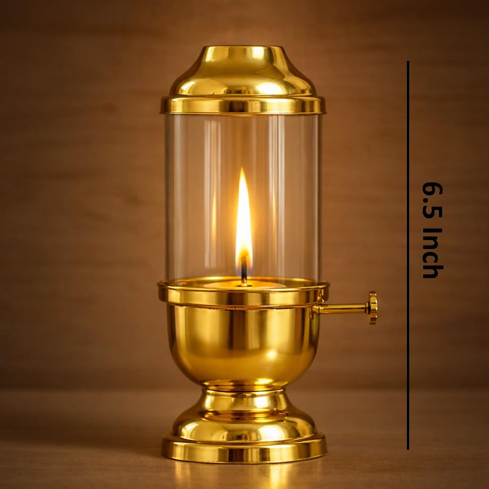 Thumbnail: Vrindavan Handicrafts - 75 ml Traditional Oil Lamp