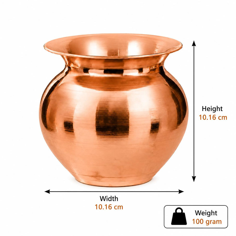 Thumbnail: 100% Pure Copper Kalash 350ml