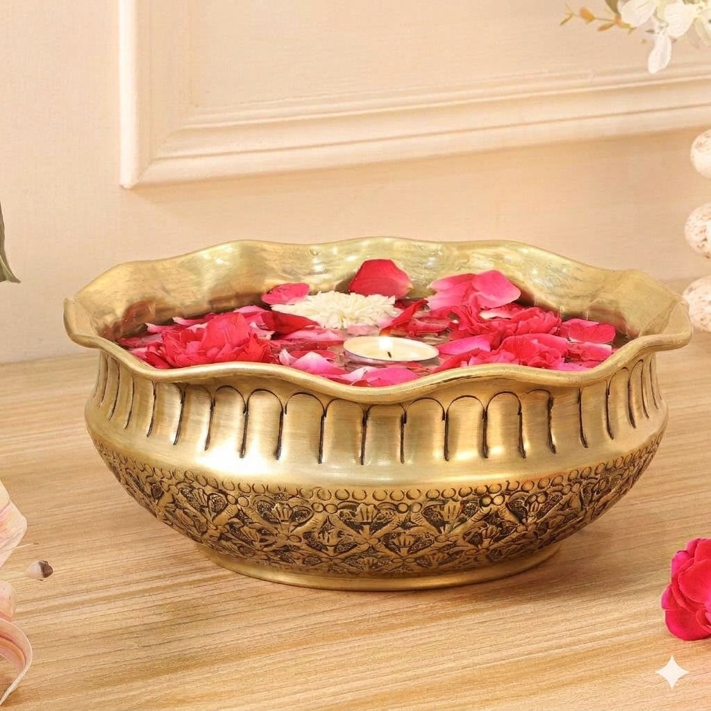 Aluminium Metal Urli Bowl