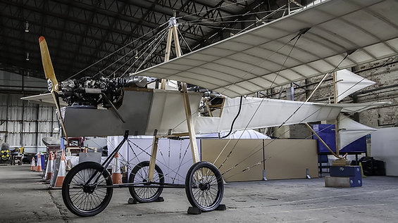 Ferguson Flyer 1911 Replica on the day the BBC handed it over to the UAS