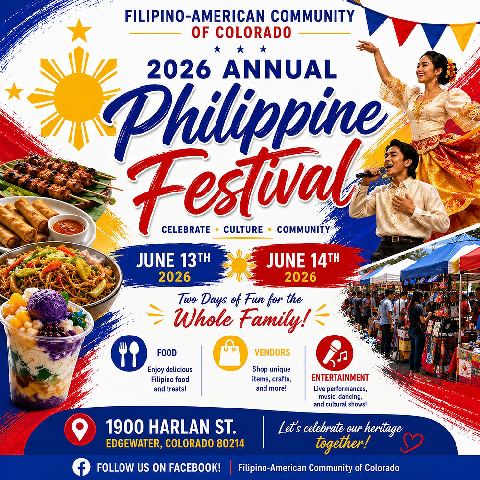 Annual Philippine Festival: From the Islands to the Rockies
