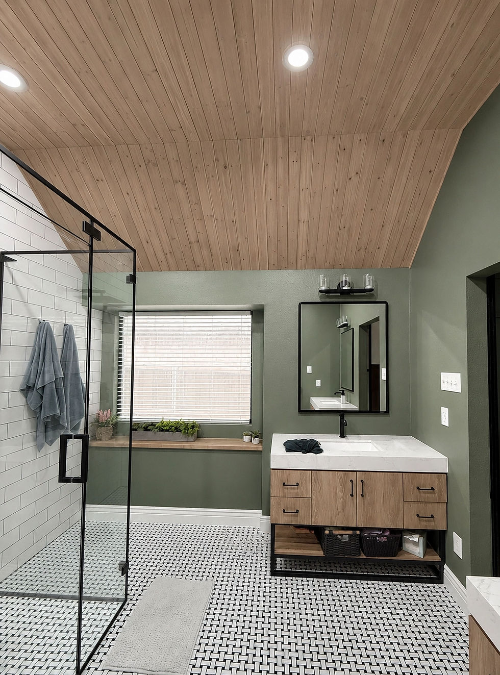 Bathroom with T&G Ceiling-2