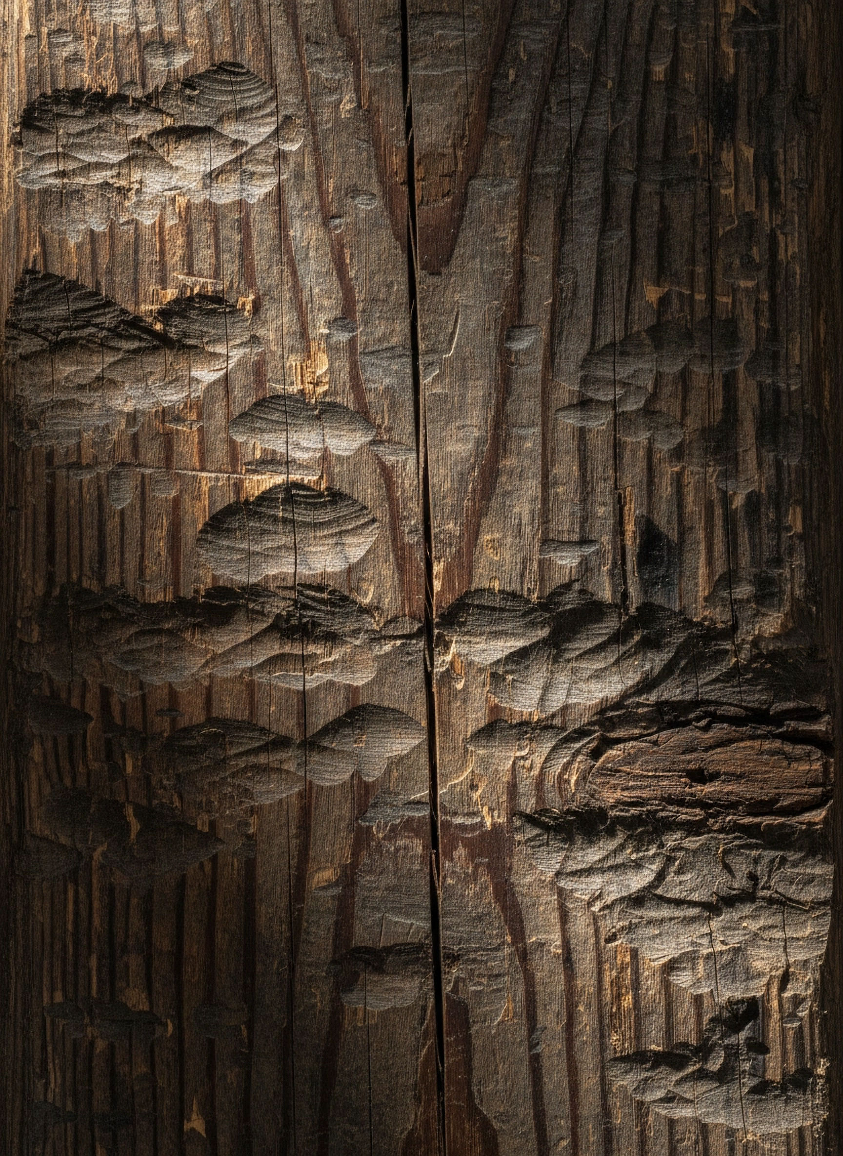 Softened Hewn Pine Box Beam Sample