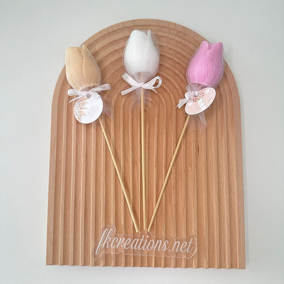 Tulipe en savon, parfum au choix