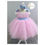 Miniature : Robe de poupée rose et bleue  