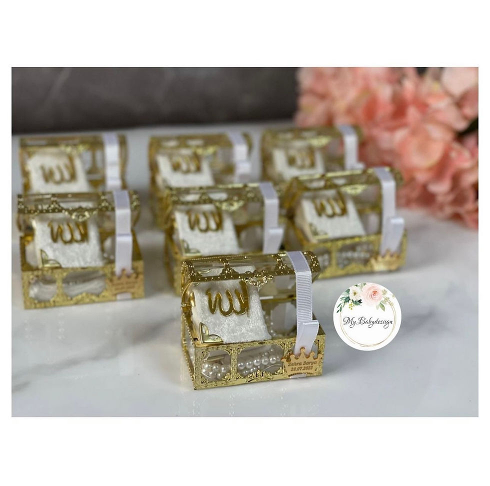 Boite avec mini coran et chapelet