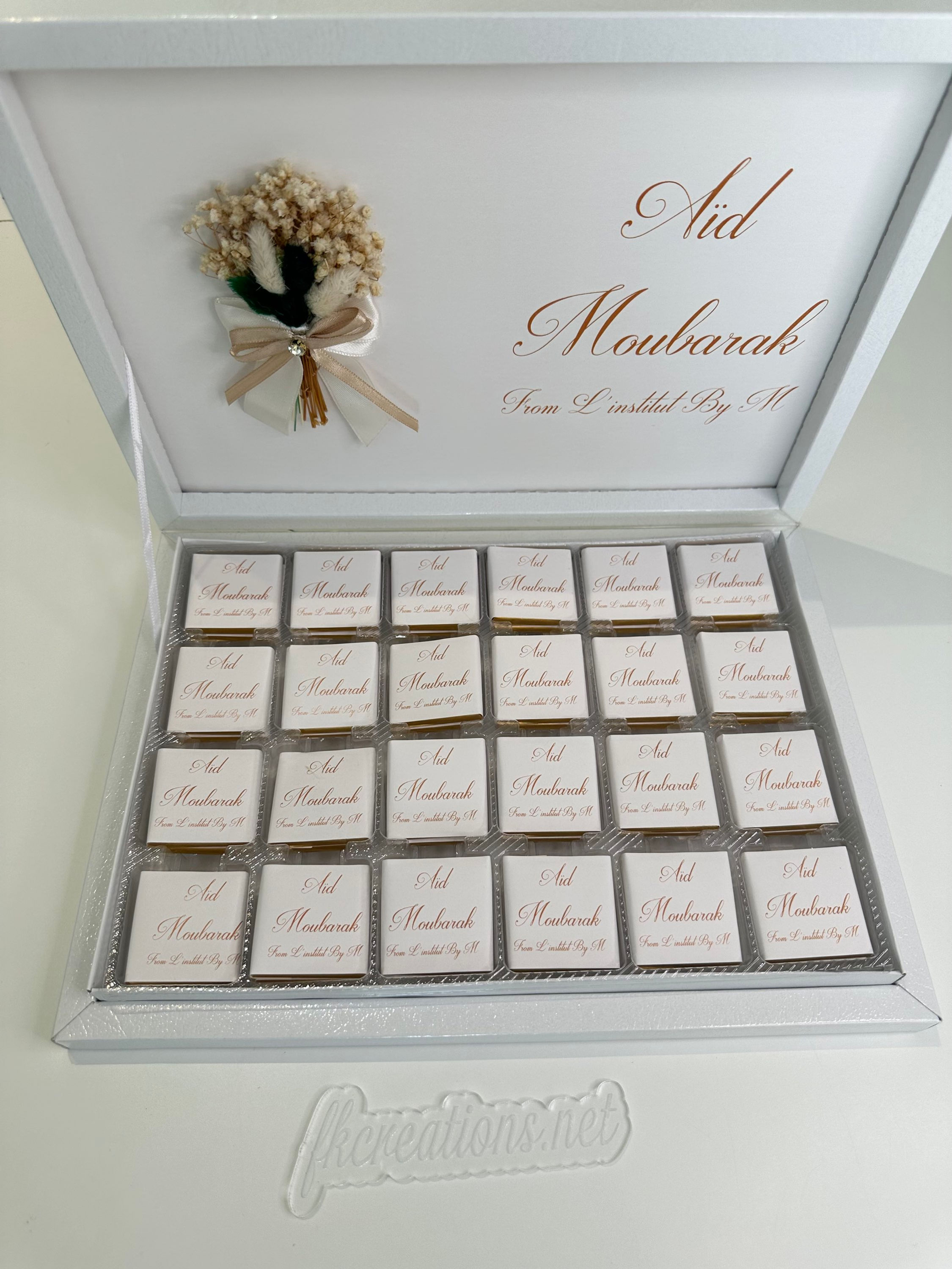 Boîte de chocolats personnalisée 