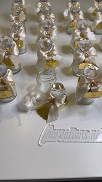 Miniature : Contenants en verre avec dragées 