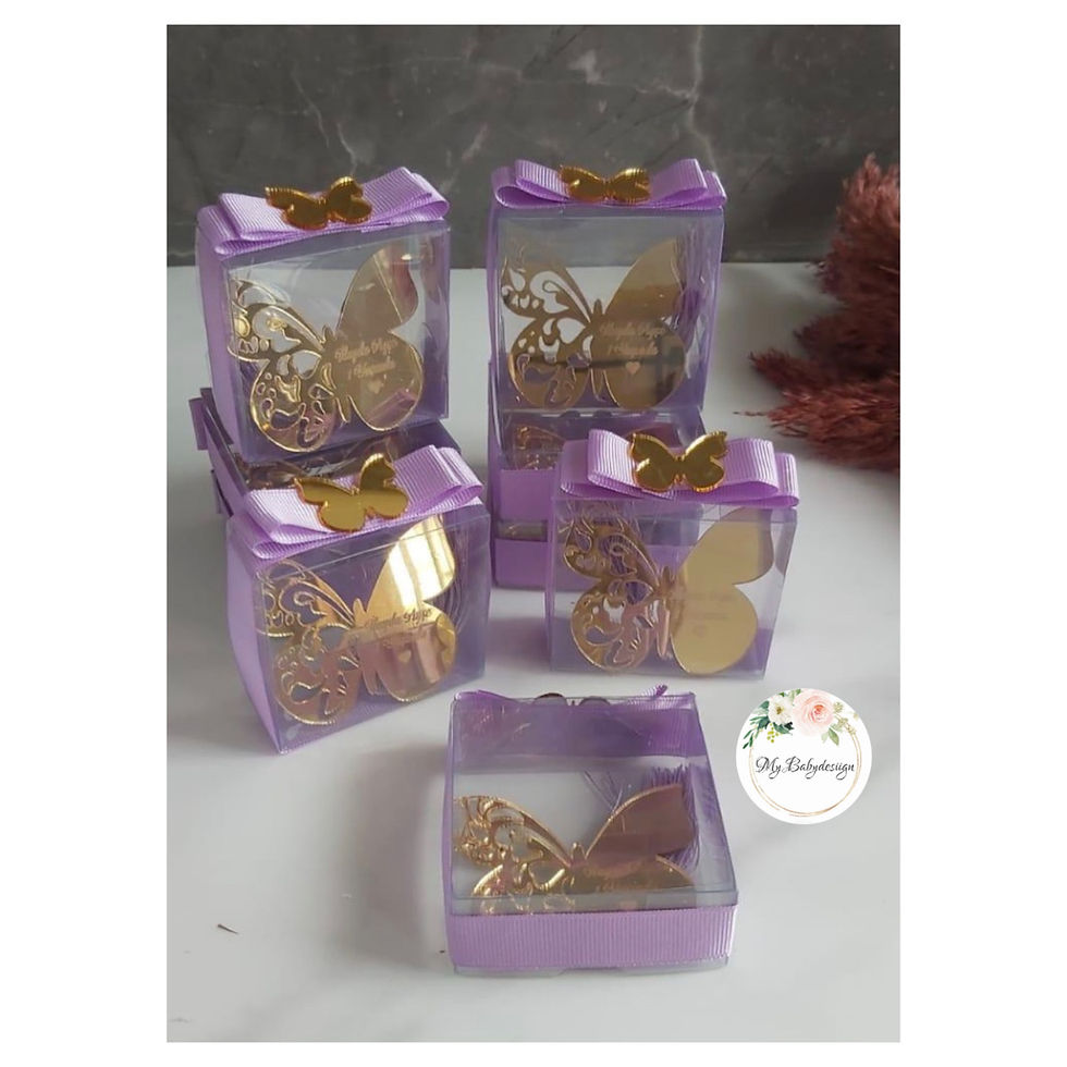 Miniature : Magnets papillons personnalisés avec boîtes 