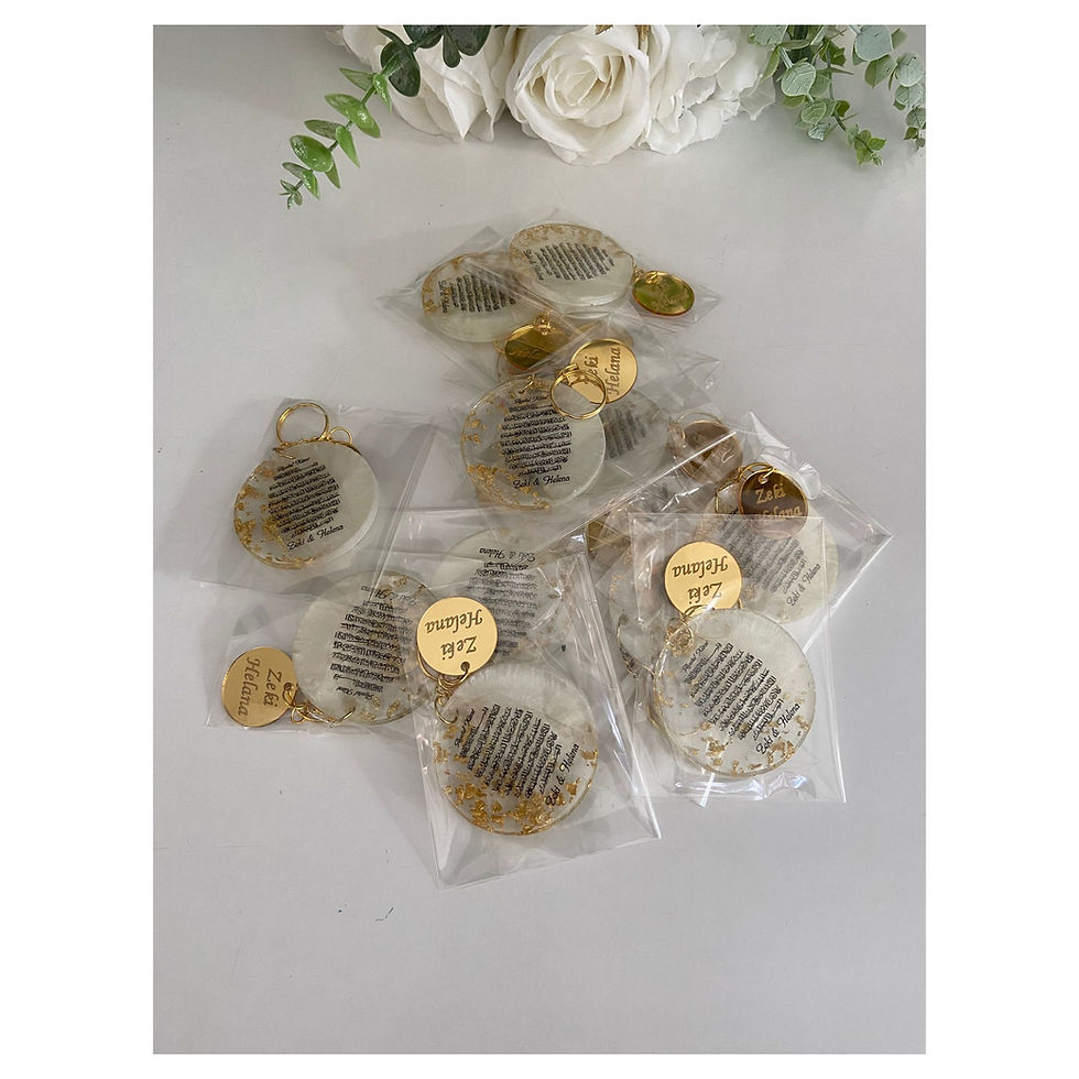 Porte-clés époxy personnalisés avec médaillon