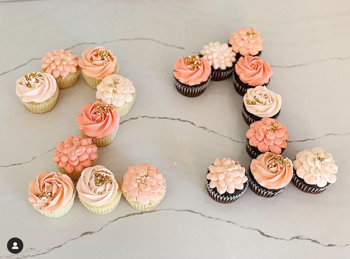 Number & Initial Cupcakes