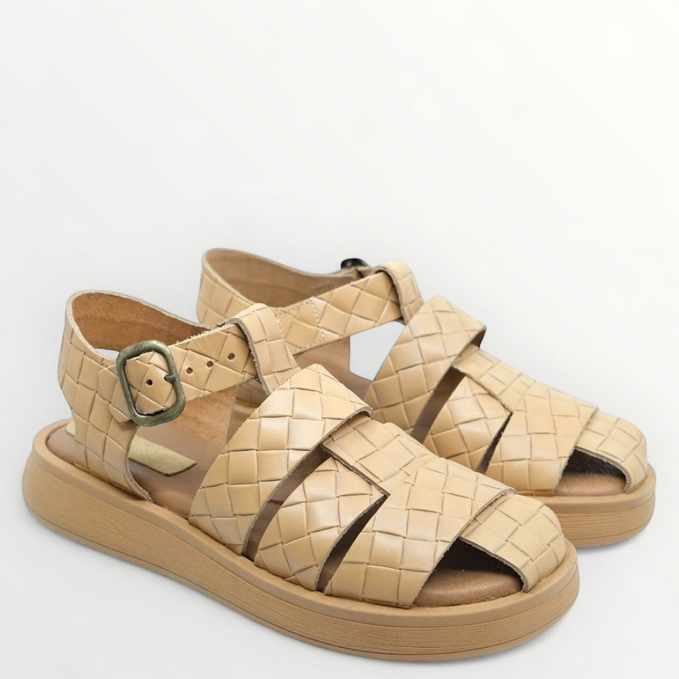 Χειροποίητο δερμάτινο σανδάλι Notos – Handmade leather sandal by el Greco