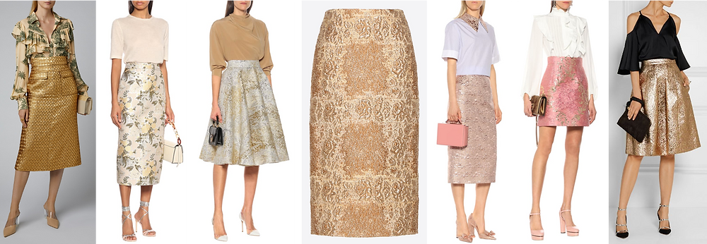 Skirts by Valentino, Dolce & Gabbana, available from the designers' website or mytheresa.com