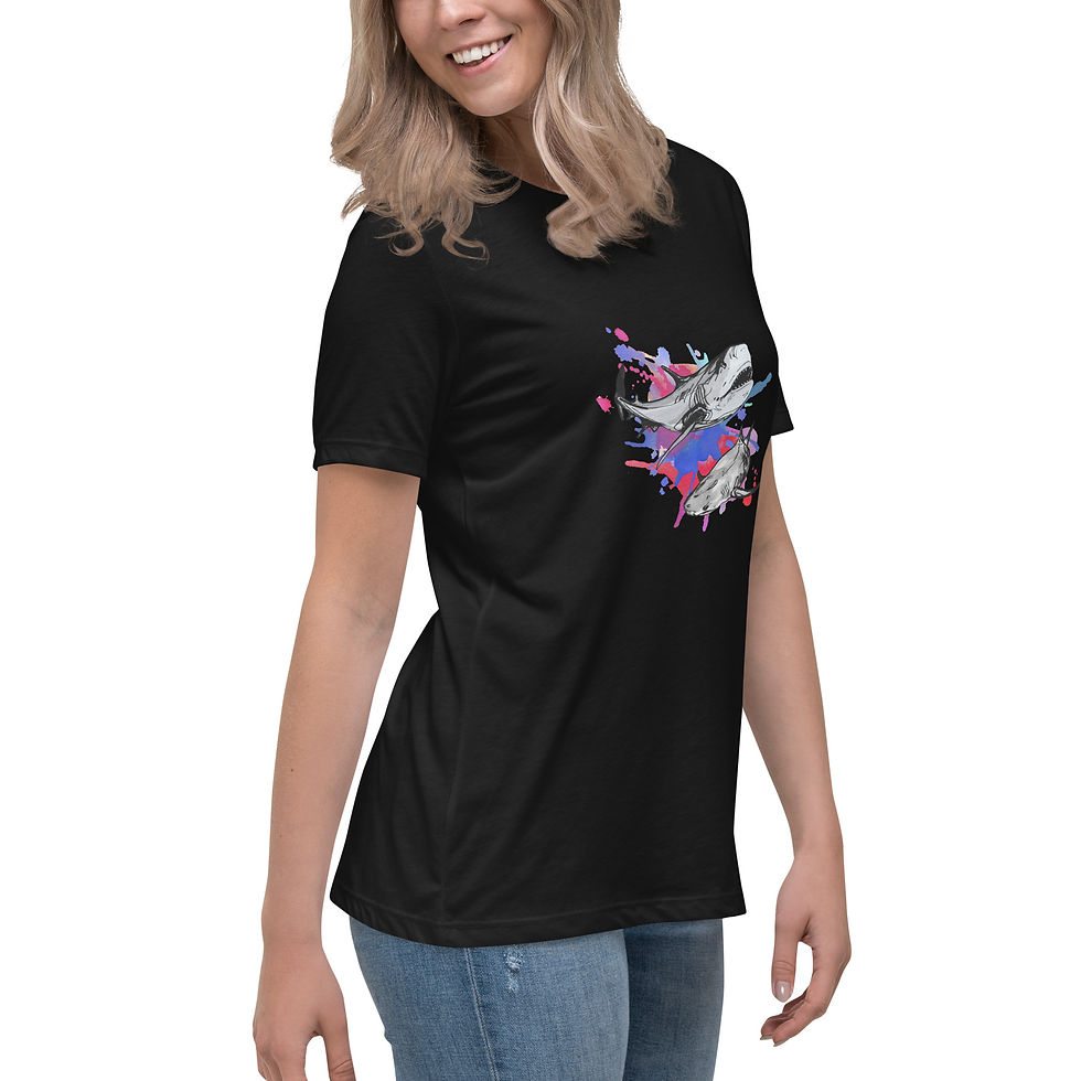 Thumbnail: Ink Fins Women's Relaxed T-Shirt copy