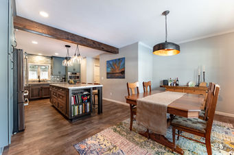 Open concept dining and kitchen remodel