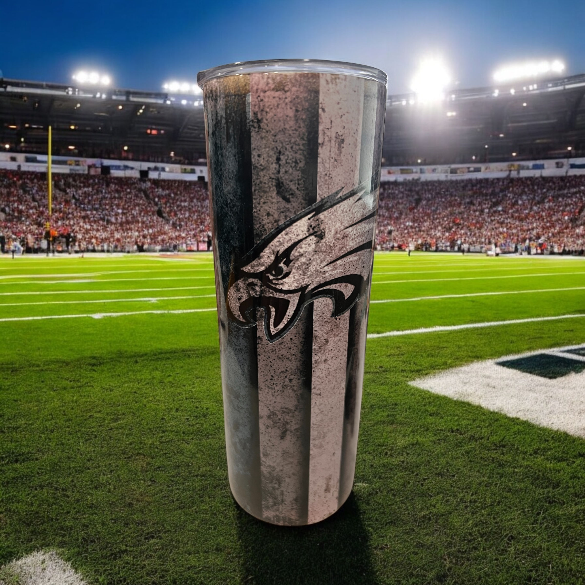 Philadelphia EAGLES 20oz Grunge style Hot/Cold Drink Tumbler