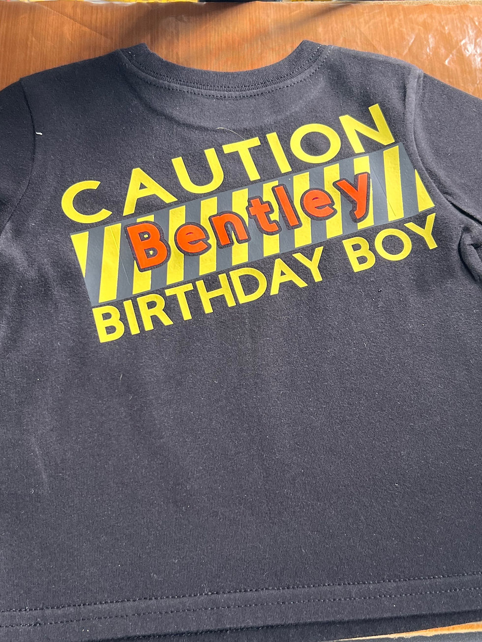 Thumbnail: Birthday shirt we made for my grandson