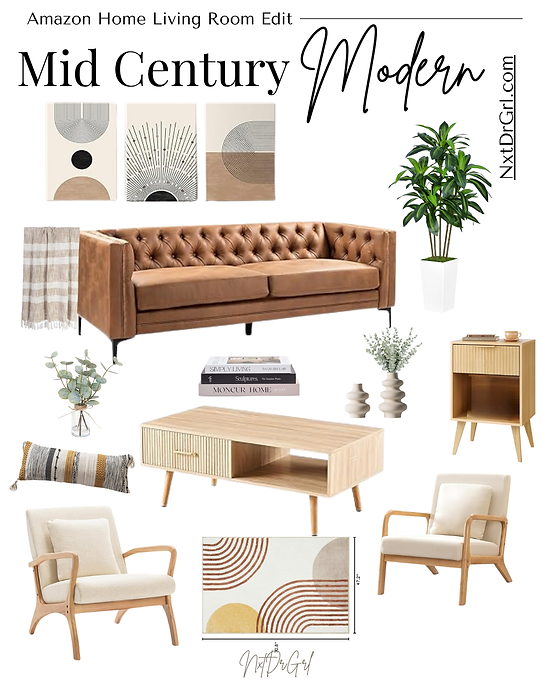 Amazon Mid Century Living Room