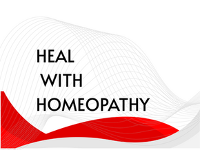 Heal with Homeopathy decorated text