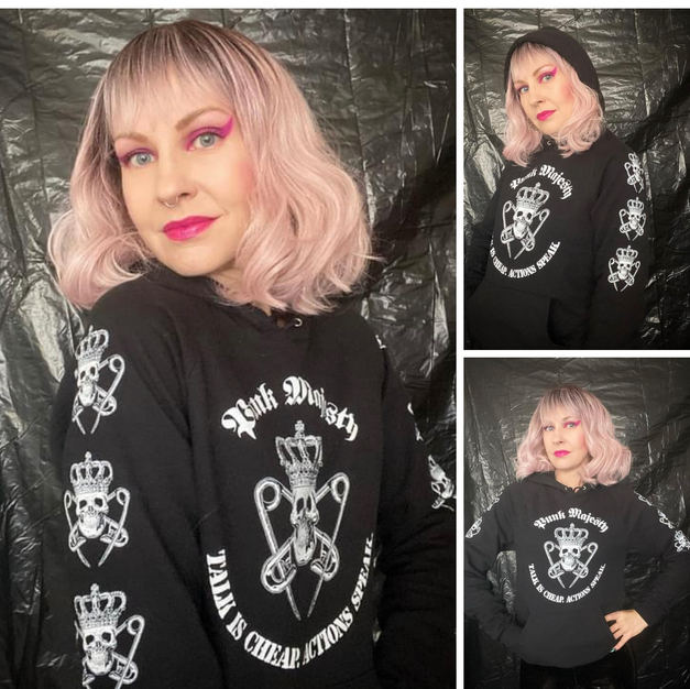 Printed Sleeves 100% Cotton Fleece XS-XL Unisex Hoodie