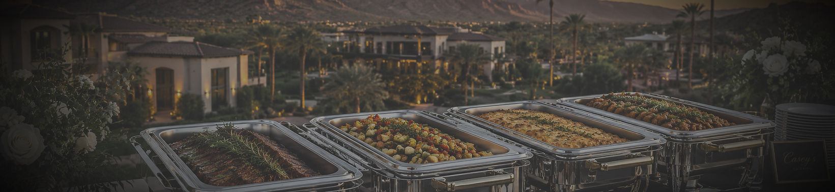 Phoenix wedding catering setup