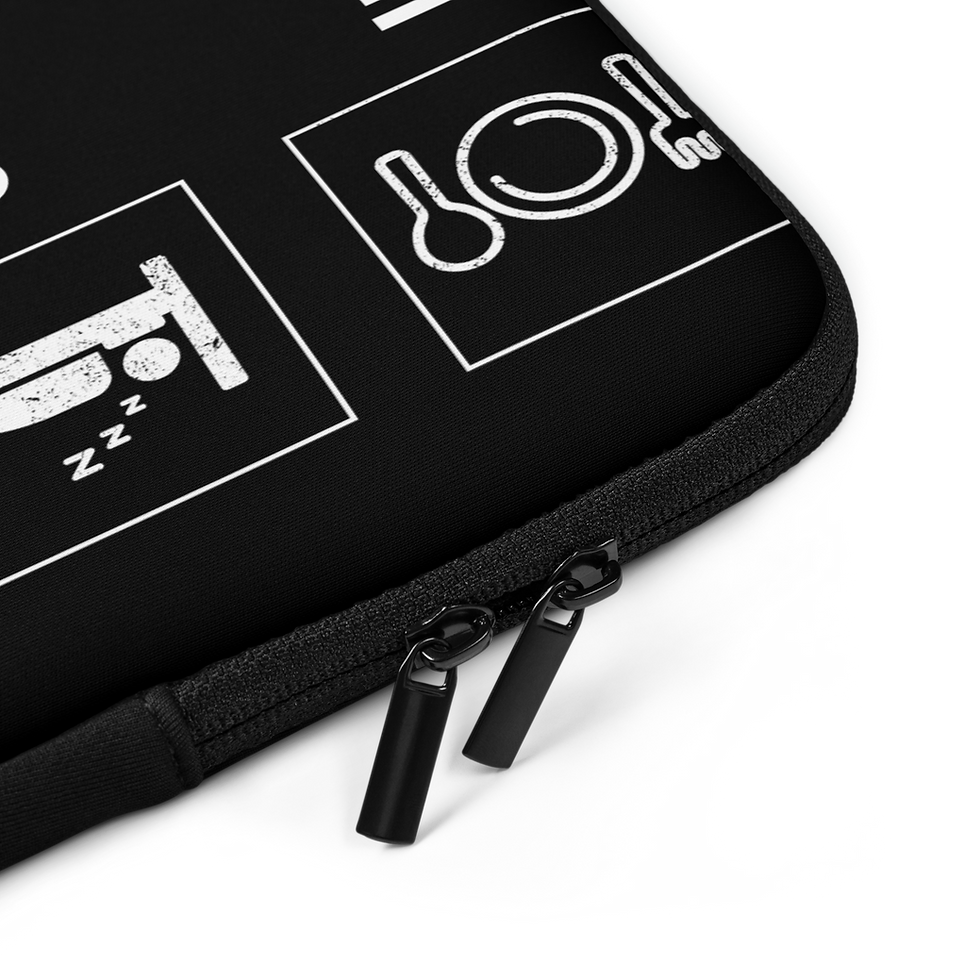 Thumbnail: EAT - SLEEP - RISK M - REPEAT Laptop Sleeve
