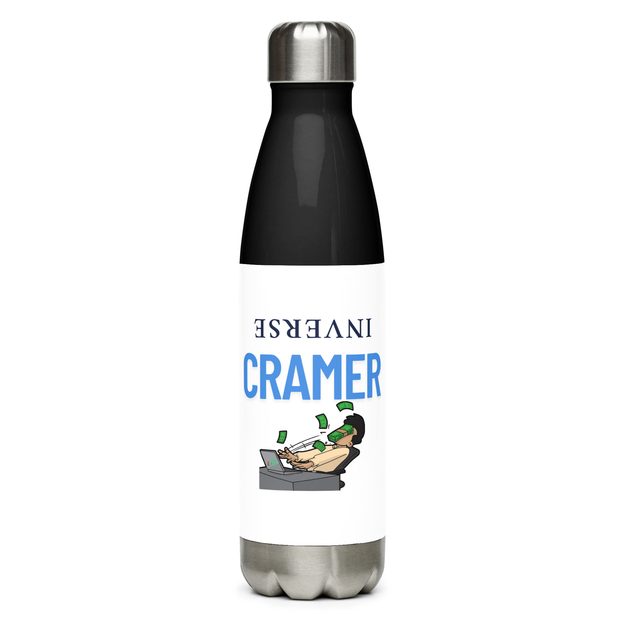 INVERSE CRAMER Stainless Steel Water Bottle 17 oz (500 ml)