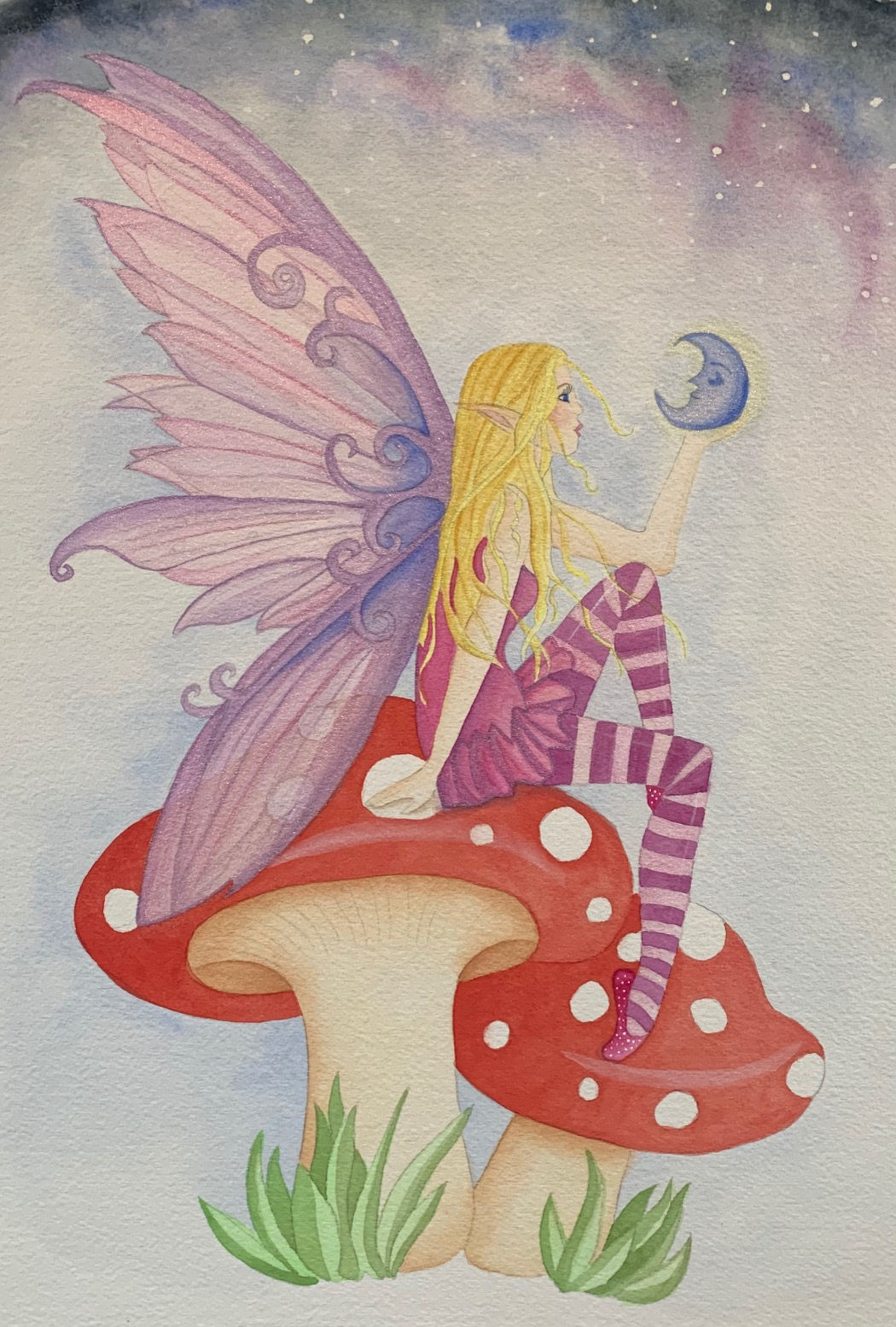 Fairy on Mushroom