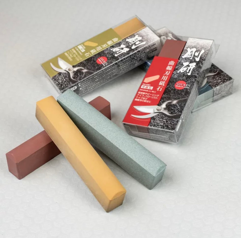 Thumbnail: Naniwa water stone for sharing curved blades