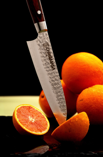 Японський шеф-ніж Santoku Chikamasa 180 mm | Kenzan Kiev Shop