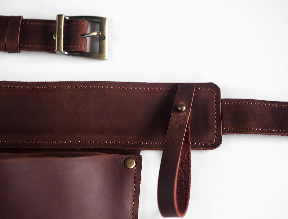 Миниатюра: Кожаный Пояс-Кобура-Коричневый