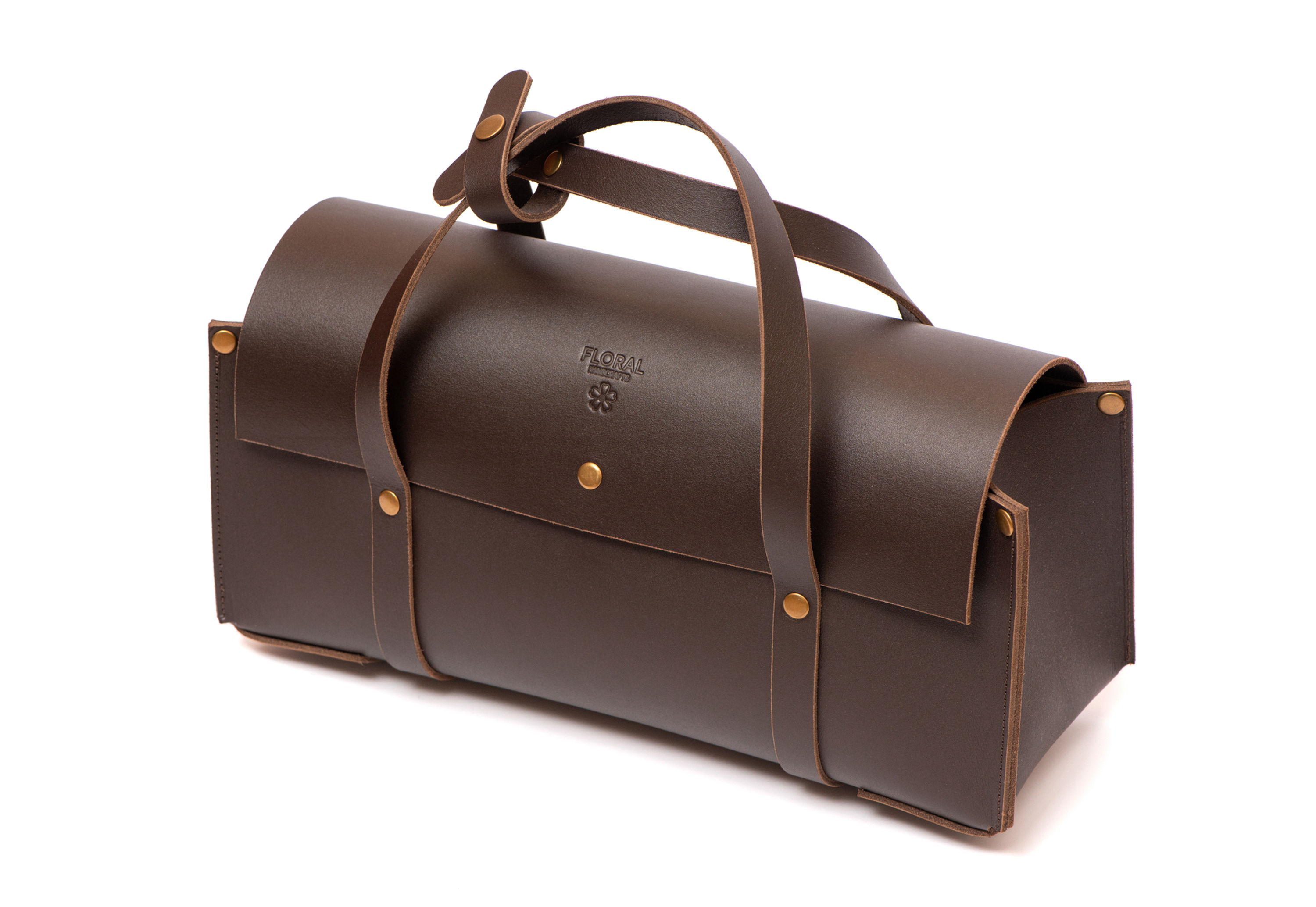 Tote leather tool bag for garden tools 40*15*15 см