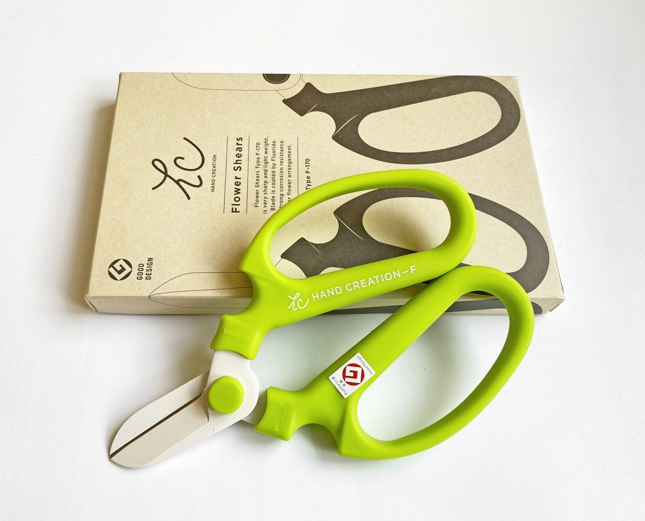 Цветочные ножницы Sakagen Зеленый лайм F-170