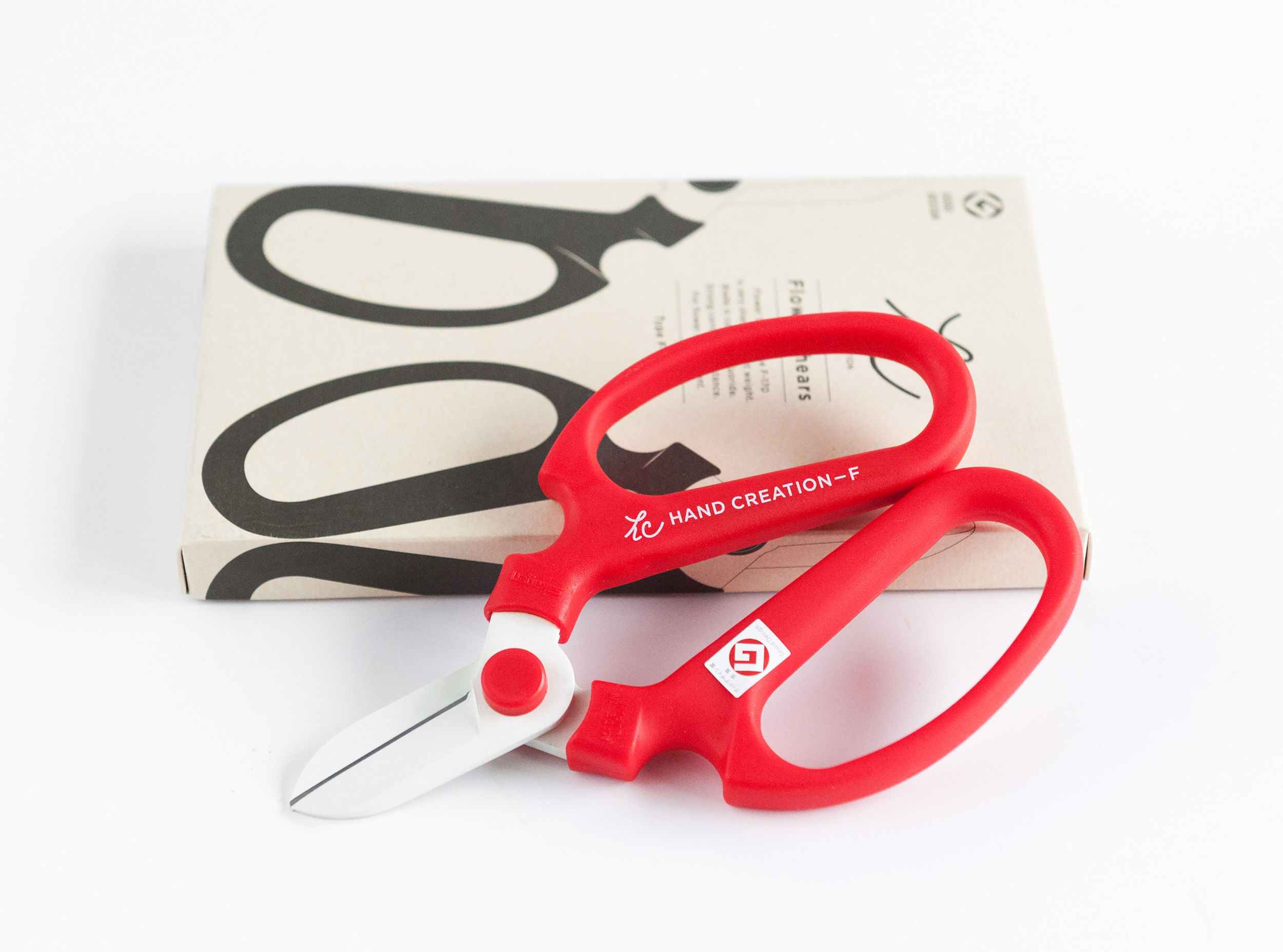 Японские флористические ножницы-красный-F170