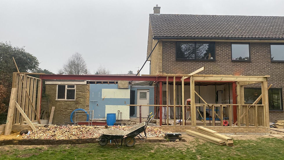 Project : Residential Extension of a 1060's house In Tunbridge Well